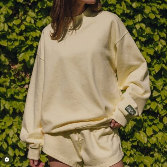 Daily Drills Sweaters - Daily Drills Unisex Vintage Crew in Lemonade XS/S